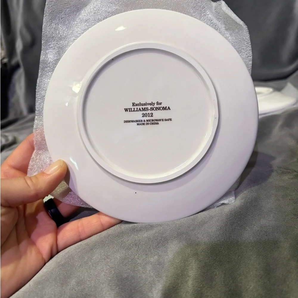 Williams Sonoma Exclusive Trick or Treat set of 4 plates